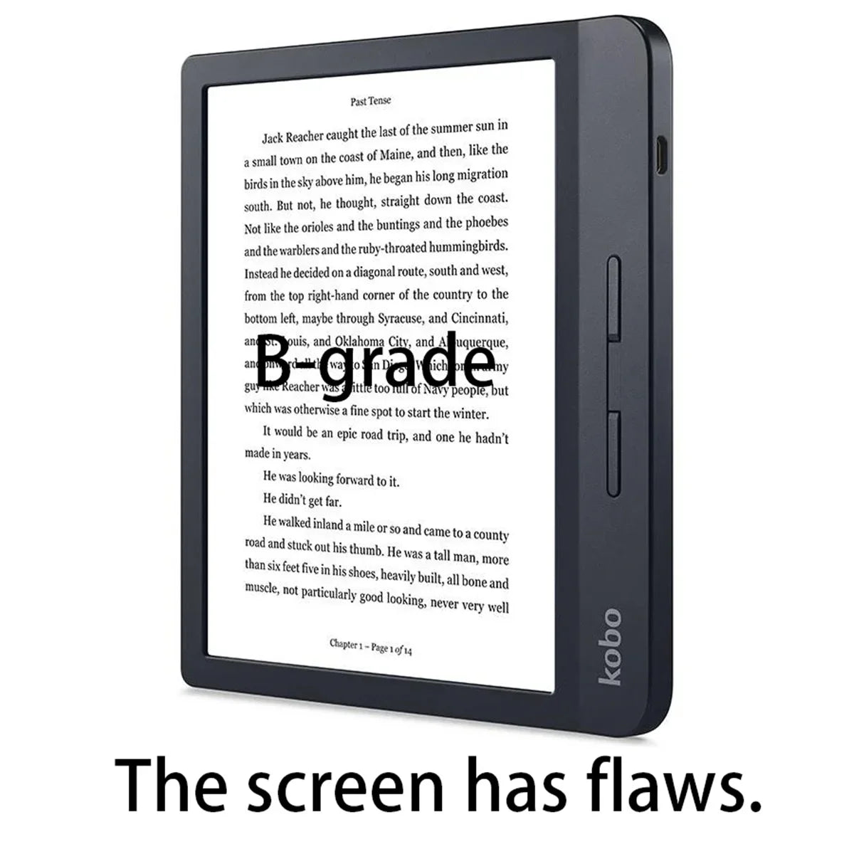 The screen is defect!  KOBO Libra H2O e-Reader B-grade defects 7inch e-book 300PPI N873 IPX8 Waterproof Carta HD EInk screen