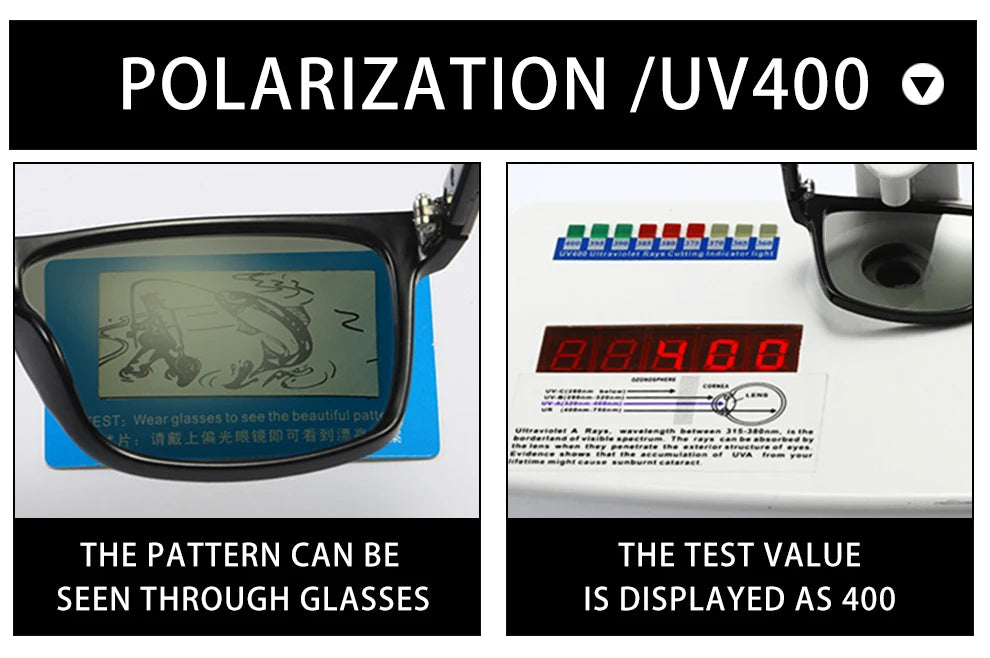 Sunglasses The new all-in-one Polarized Sun glasses With Sun Protection  For Man or Women  TR90  UV400
