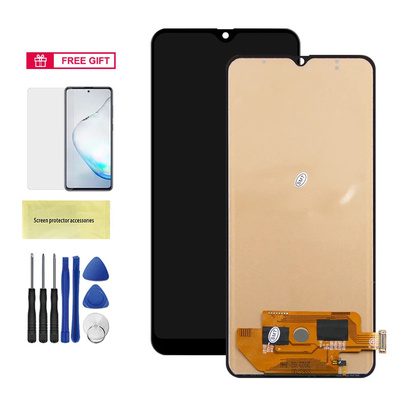 A70 SM-A705F A705FN/DS Display Screen With Frame For Samsung Galaxy A70 LCD Display Touch Screen Digitizer Assembly Replacement