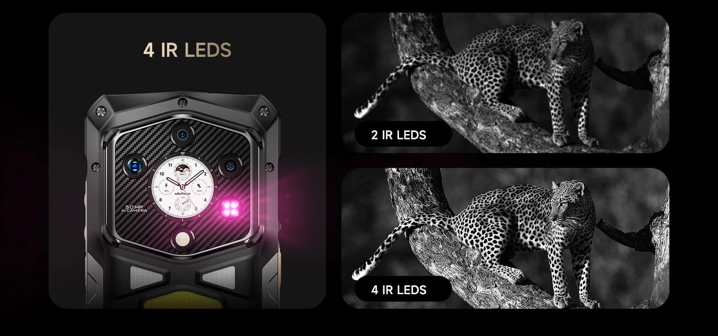 Ulefone Armor 29 Pro 5G AI Rugged Phone 21200mAh 120W 64MP Night Vision 6.67" 120Hz 512GB ROM Mobile MTK Dimensity 7400