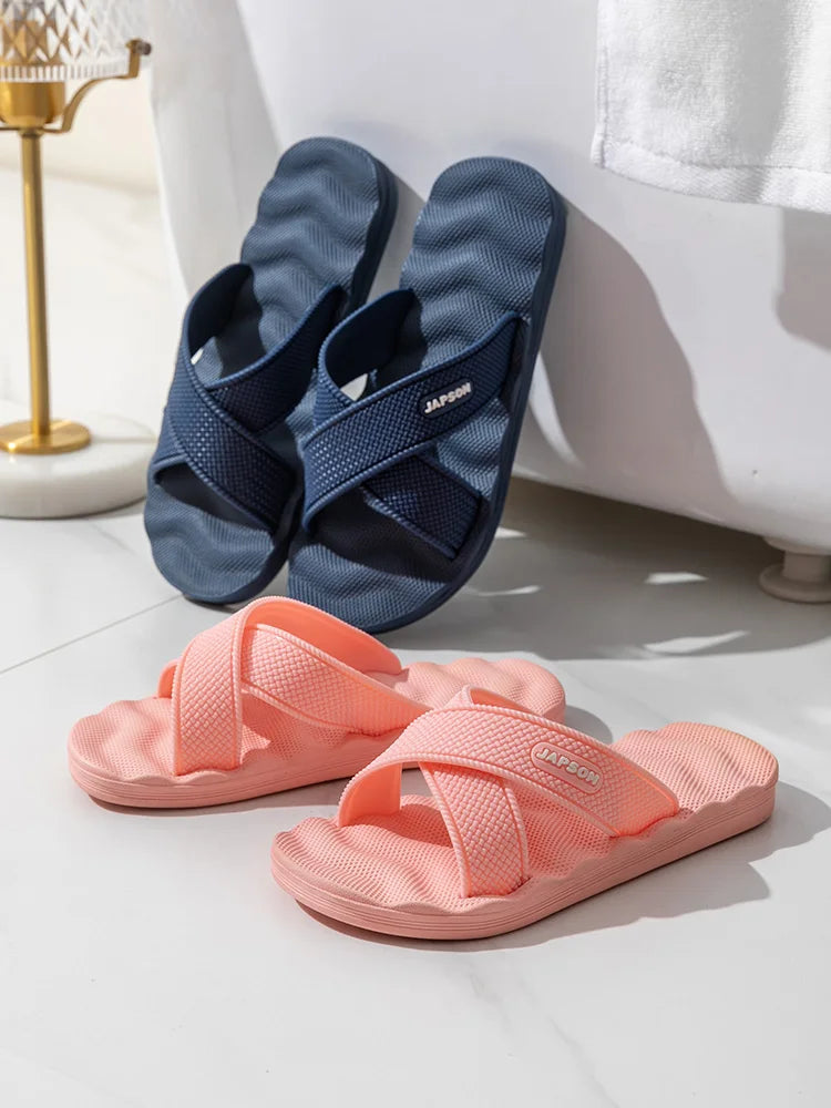 Summer Men Women Home Slippers Soft Indoor House Shoes Slides Guest Shoes Sleepers Slipers Bathroom Room Bedroom