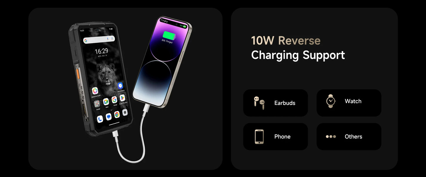 Ulefone Armor 29 Pro 5G AI Rugged Phone 21200mAh 120W 64MP Night Vision 6.67" 120Hz 512GB ROM Mobile MTK Dimensity 7400