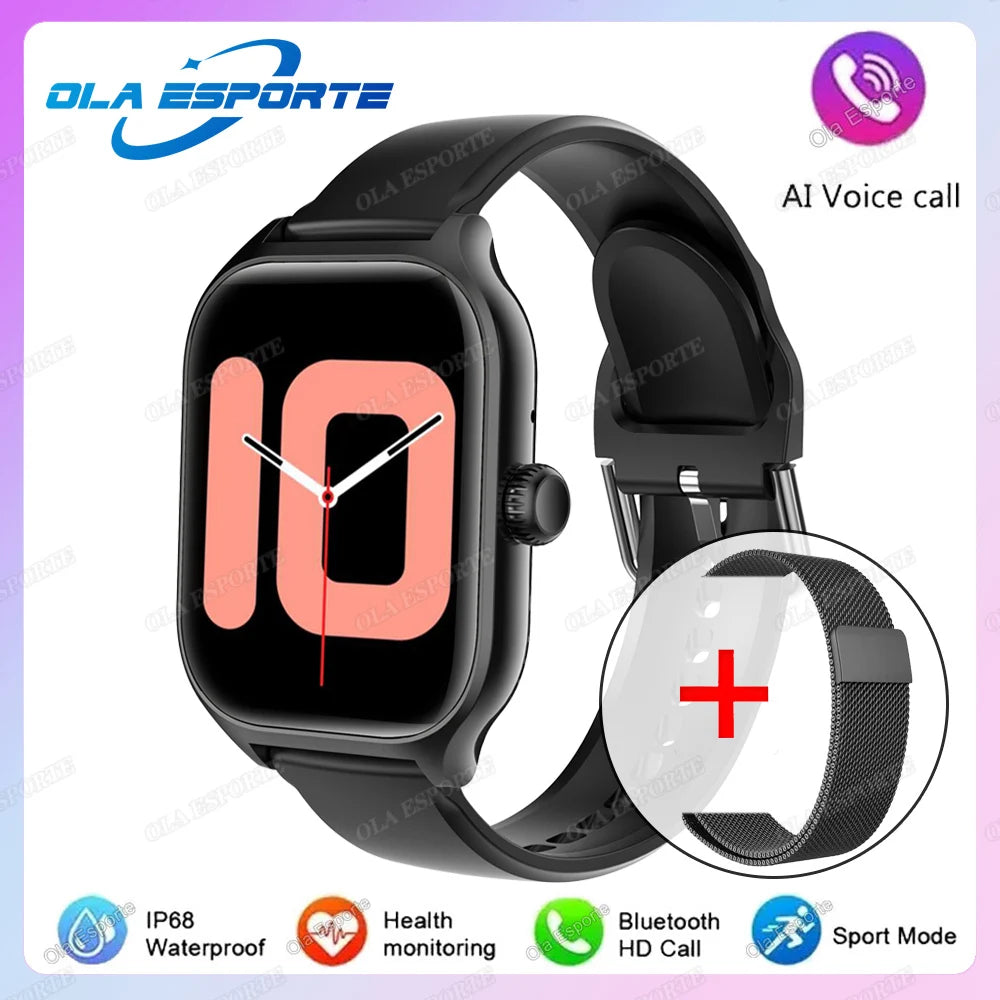 New SmartWatch Series 9 Men Health Monitor Voice Assistant Bluetooth Call Always Display Sports Waterproof Women Smartwatch 2025