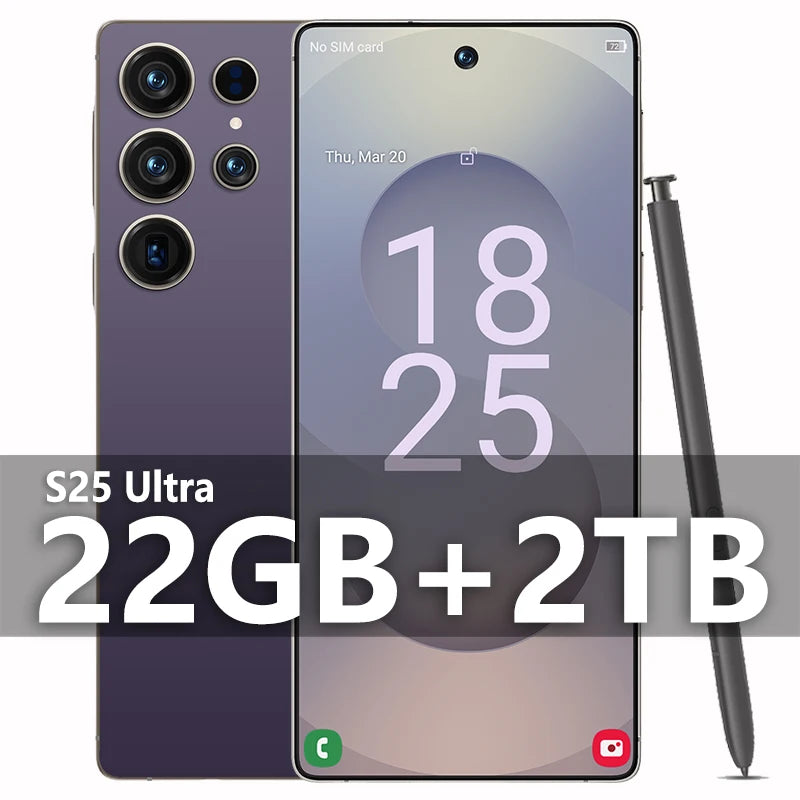 2025 Original Pad S25 ultra Tablet PC 7.3 inch HD 4K Android 13 22GB+2TB 8000mAh Battery 4G 5G Dual Sim Card WiFi GPS Google Tab