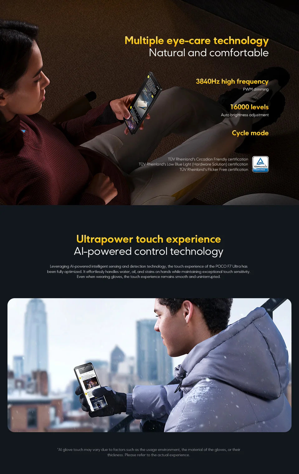 Global Version POCO F7 Ultra Snapdragon 8 Elite 6.67" AMOLED Display 50MP Triple Camera 5300mAh 120W HyperCharge Cellphone