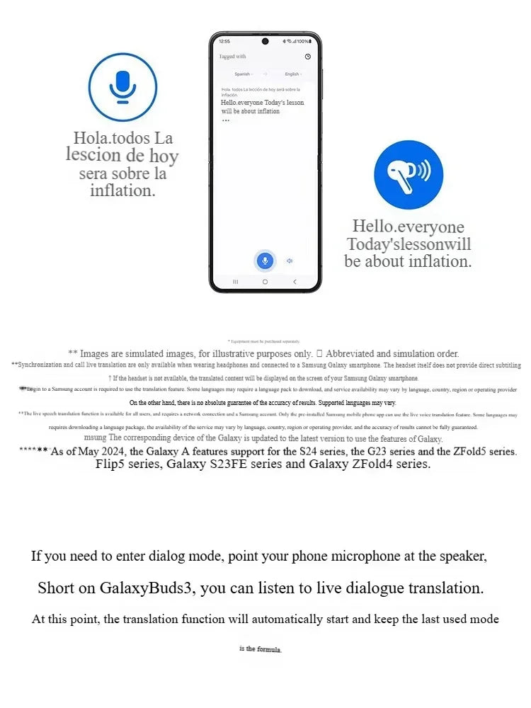 2025 Galaxy Buds3 Pro Wireless Earbuds, Hybrid ANC in-Ear Headphones, 25H Playtime, Hi-Fi Sound for Gym/Running