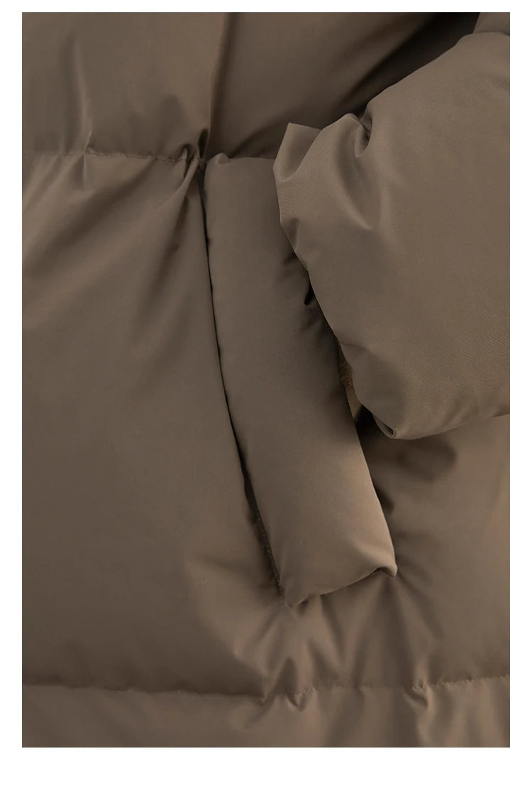 CHIC VEN Fashion Women Down Coats Hooded Thick Loose Solid Female 90 White Duck Down Jacket Ladies Topcoat Autumn Winter 2025