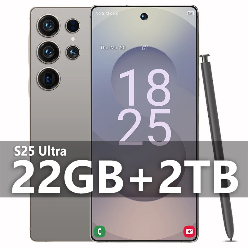 2025 Original Pad S25 ultra Tablet PC 7.3 inch HD 4K Android 13 22GB+2TB 8000mAh Battery 4G 5G Dual Sim Card WiFi GPS Google Tab