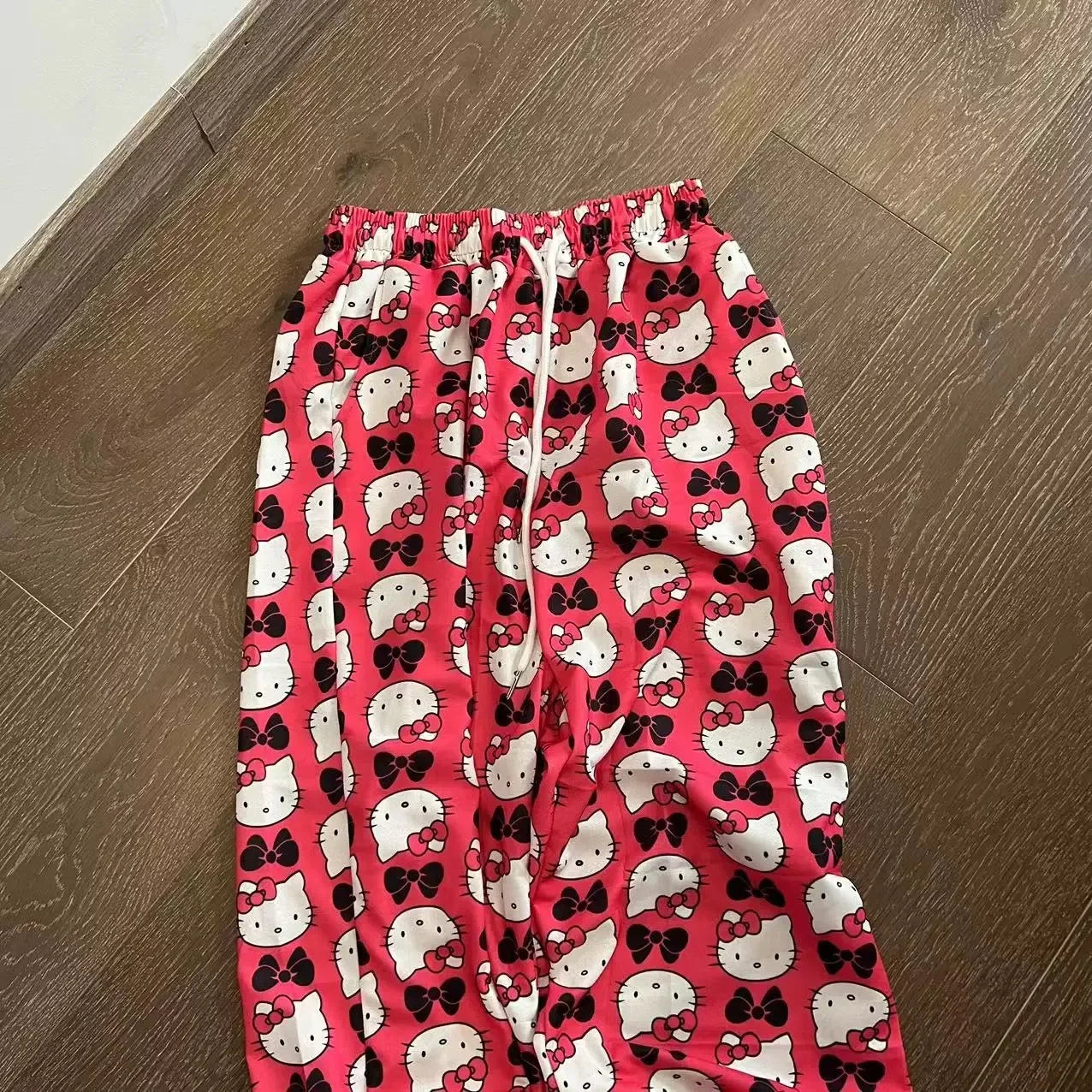 Y2K Summer Hello Kitty Cotton Loose Ladies Pajama Pants Pyjama Trousers Women Men Cartoon Bottoms Lounge Wear Girl Sleep pants