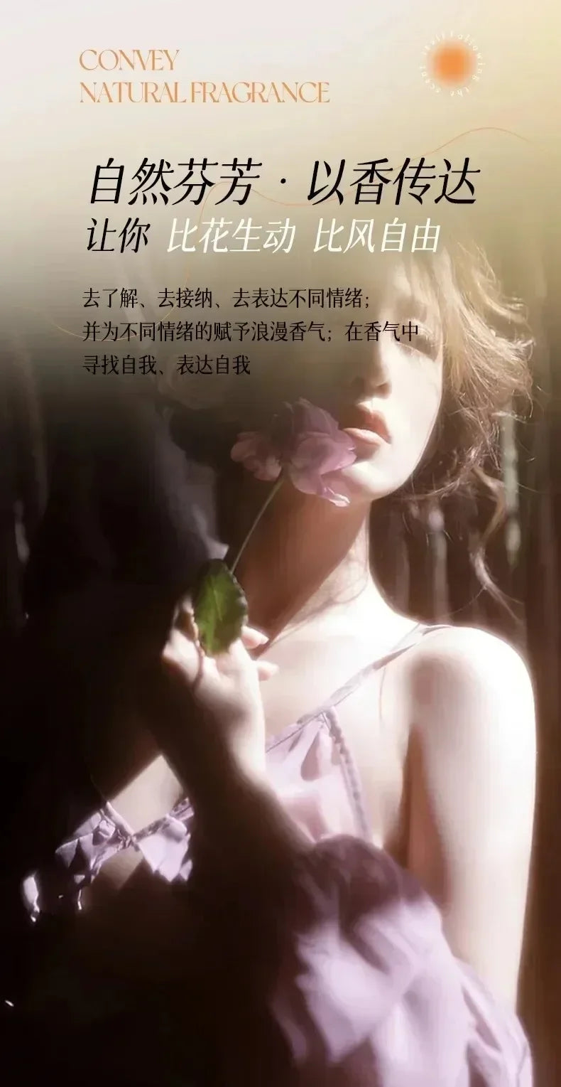 Perfume 60ML Women Mens Pheromones Fragrance Long Lasting Woody Floral Cologne Compact Portable Perfume Luxury Gift Set