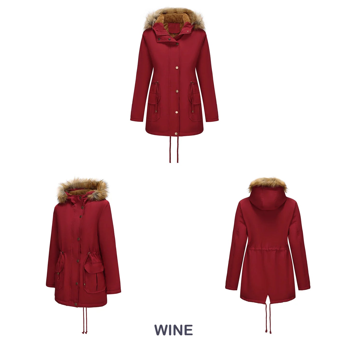 Canada Winter Women's Jacket Coat Parkas Winter Clothes Woman White Goose Down Jacket Fur Hooded Cotton-padded jacket XSYHXY253