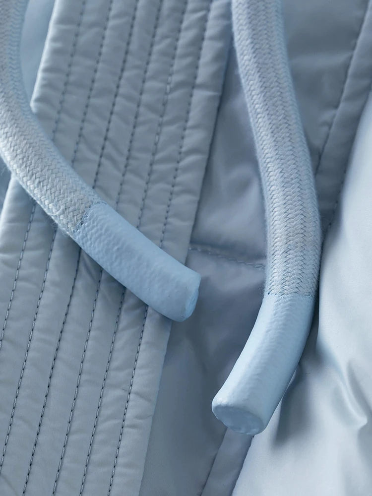 FSLE Classic Style Commuter 100-150G Short White Goose Down Jacket for Women 2023 New Winter Bat Sleeve Loose Warm Jacket Female