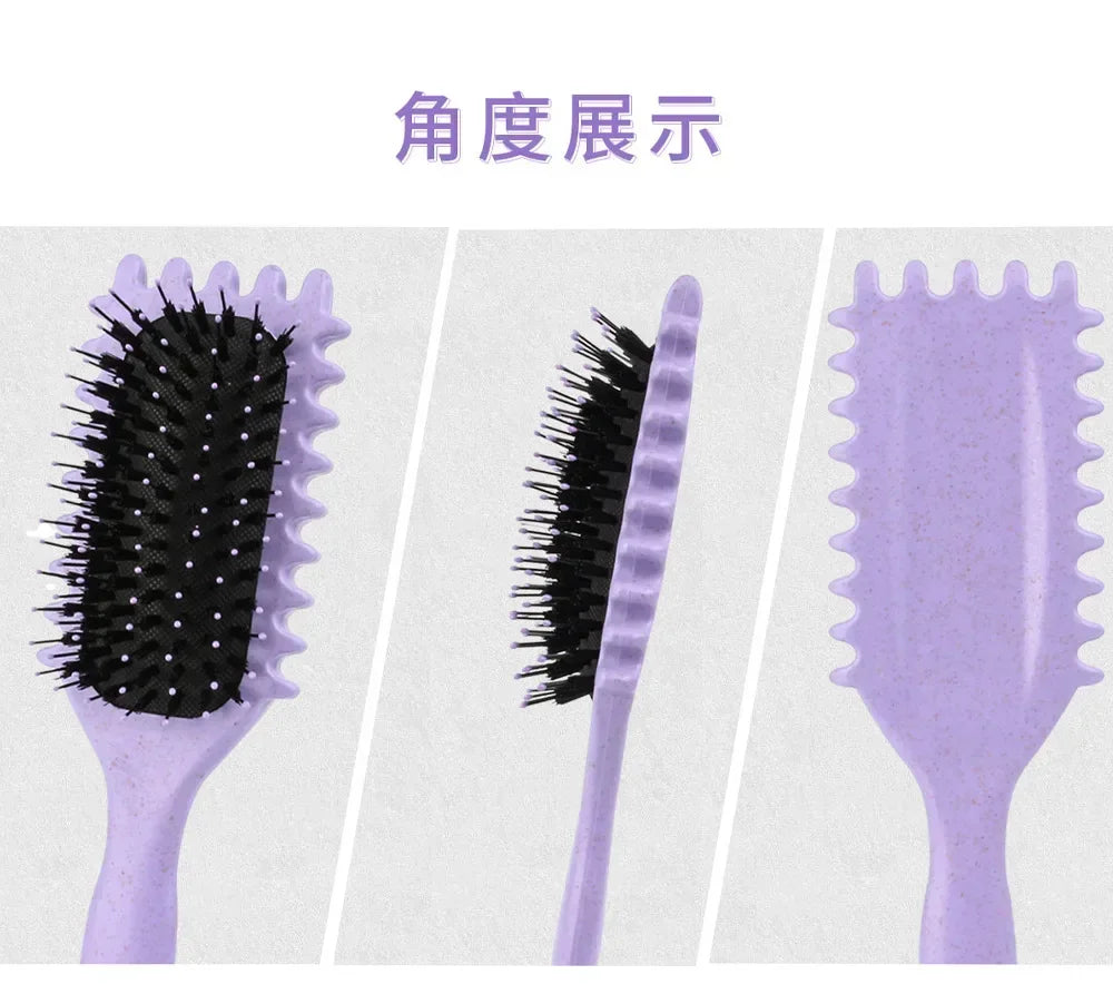 Salon Styling Curly Hair Styling Brush Curl Hair Brush for Combing and Shaping Men's and Women's Curls Reduce Pulling Tools