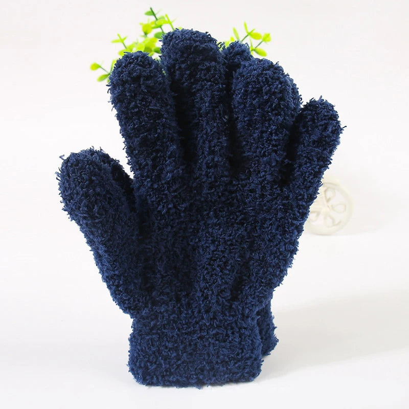 Women Thicken Coral Fleece Winter Gloves Autumn Warm Thick Touch Screen  Full Finger Guantes Female Outdoor Snow Skiing Mittens