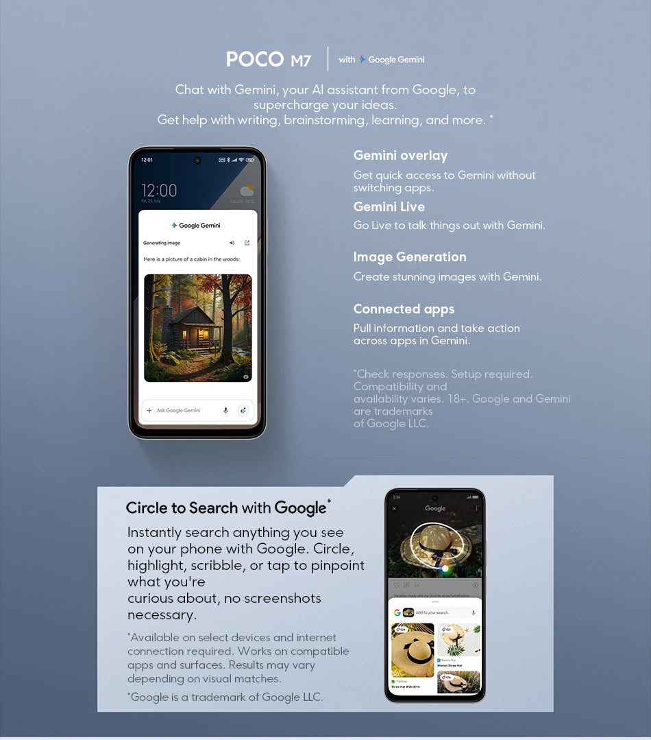 POCO M7 Global Version Snapdragon 685 Smartphone 6.9" 144Hz FHD+ DotDisplay 50MP Camera 7000mAh Battery 33W Fast Charging NFC