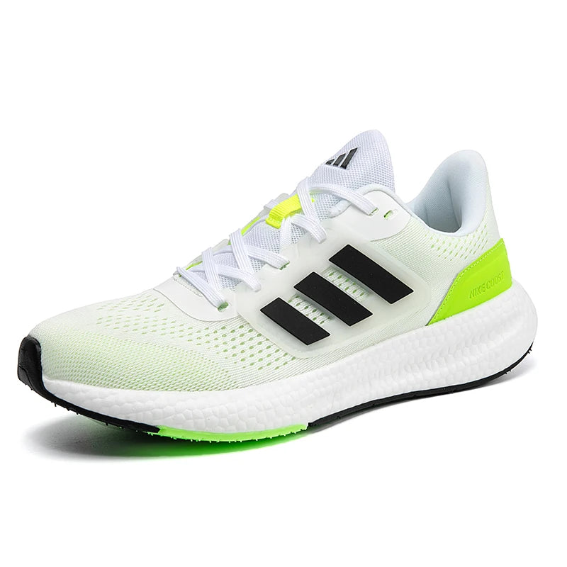 2025 New Summer  Lightweight High Quality Three Bars Mesh Popcorn Sports Running Shoes Couple Style36-45 Breathable Comfortable