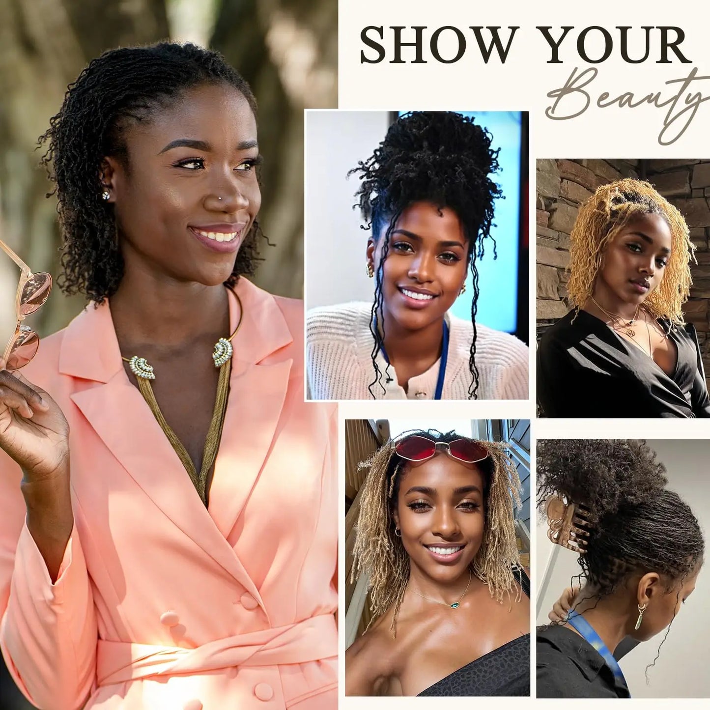 2mm Handmade Interlocking Sisterlocks 100% Real Human Hair Permanent Micro Locs Extensions Natural Looking Soft Dreadlock