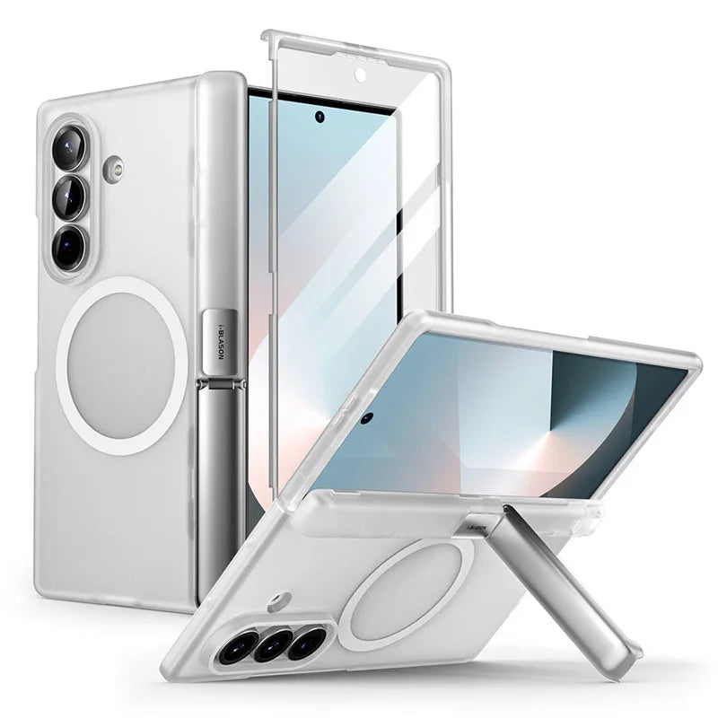 For Samsung Galaxy Z Fold 7 Case I-BLASON Cosmo Full Protective Hinge Protection Magnetic Case with MagSafe Stand & S Pen Holder
