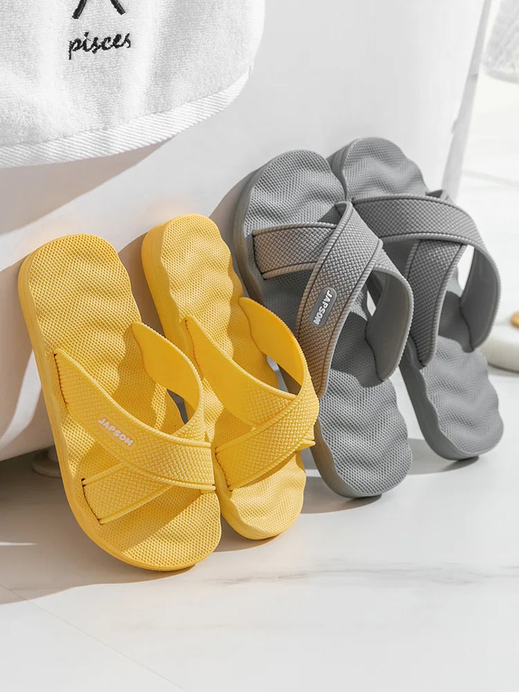 Summer Men Women Home Slippers Soft Indoor House Shoes Slides Guest Shoes Sleepers Slipers Bathroom Room Bedroom