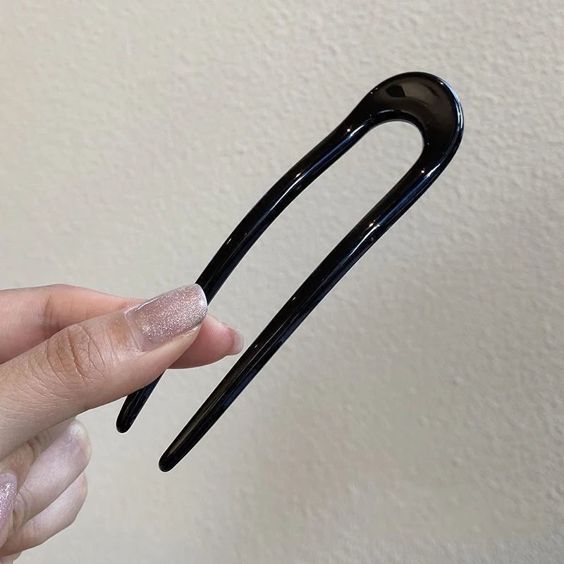 U - Shaped Hair Sticks Sleek Glossy Finish In Varied Chic Colors Touch of Style to Your Hair  Easy Elegant Updos or Casual Looks