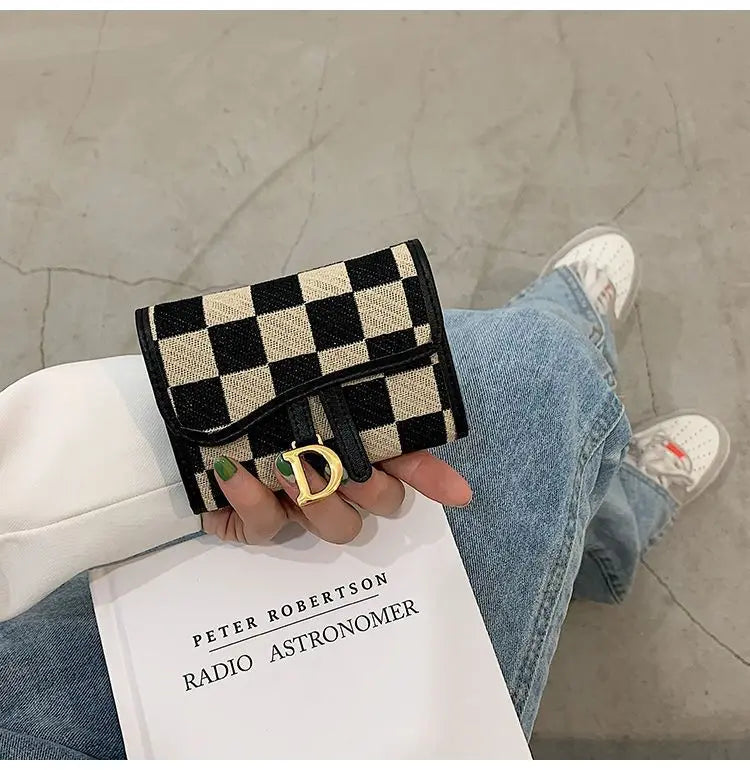 Card Bag Multi-card Position High Value Change Tide Autumn Winter Internet Celebrity Folding Organ Fashion Versatile Short Small