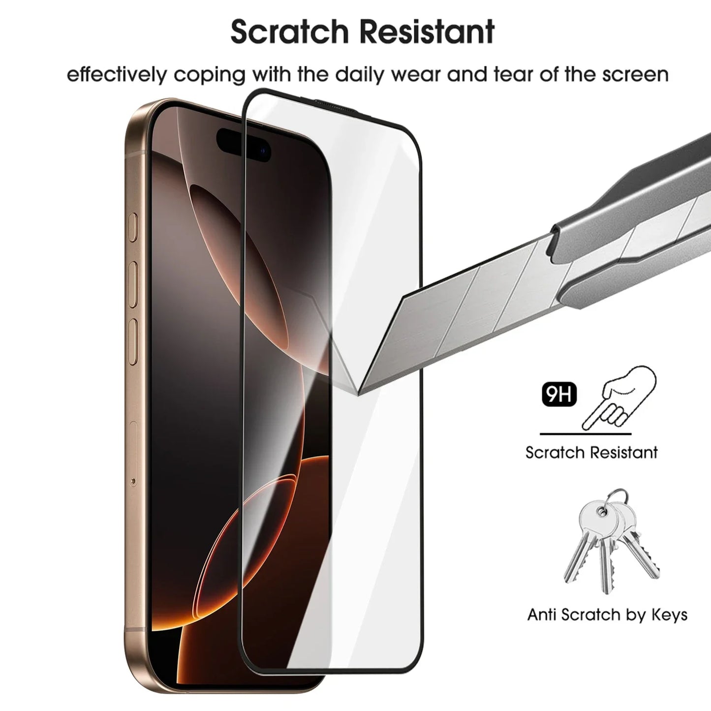 Dust Free Easy Installation Screen Protector For iPhone 17 16 Pro Max/17 Pro/17 Air 16 Plus HD Tempered Glass Anti-scratch Films