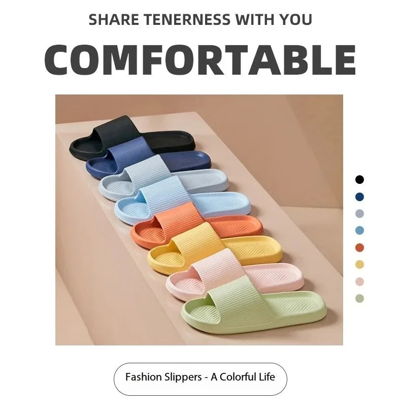 Soft Sole Massage Shower Shoes for Women Men Couples Waterproof Non-slip Home Leisure Fashion Bathroom Slippers