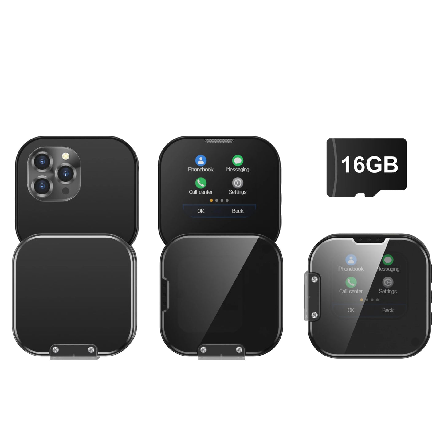 NEW Upgrade SERVO i19 Rotate Touch Screen Phone Dual SIM Bluetooth Dial Sync Music Magic Voice Torch 1.69 Inch 2G Mini Cellphone