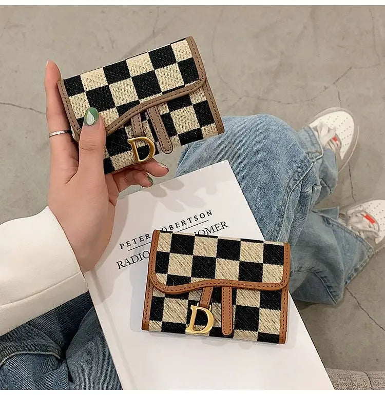 Card Bag Multi-card Position High Value Change Tide Autumn Winter Internet Celebrity Folding Organ Fashion Versatile Short Small