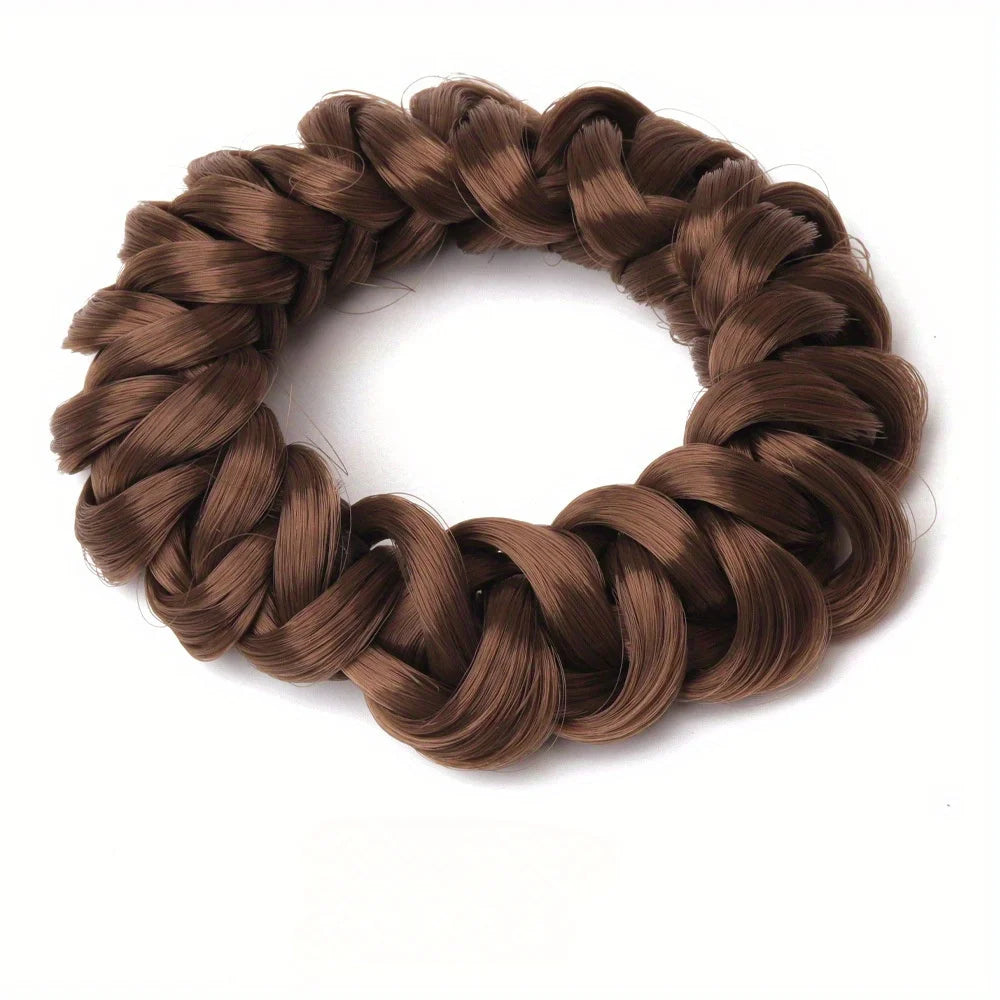 Hair volume weaving, high elasticity, bun shaped wig, hair loop, adult, children, women's headband, hair accessories