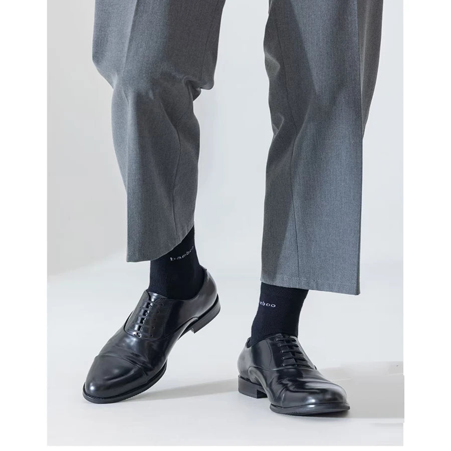 10/5Pairs Men Bamboo Socks Comfortable Breathable Casual Business Men's Crew Socks High Quality Guarantee Sox Male size 38-44