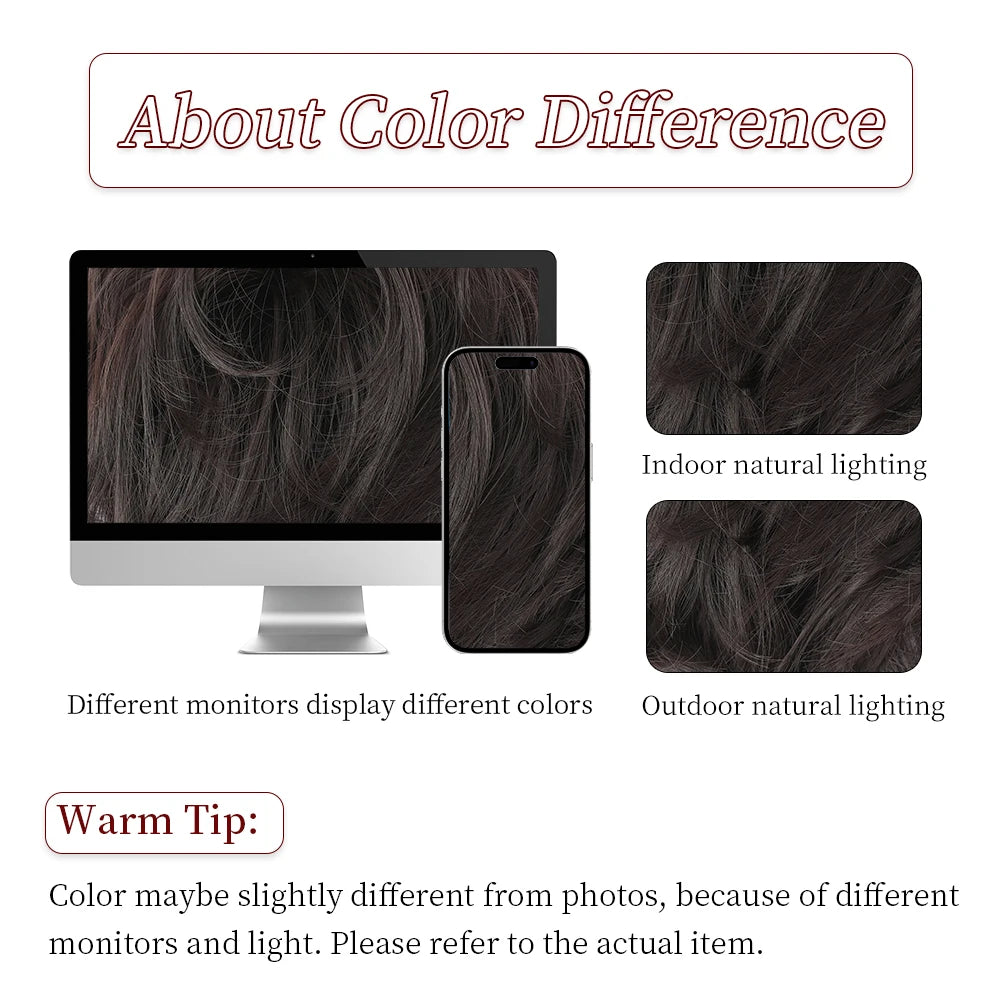 Messy Bun Hair Piece Synthetic Short Ponytail Extension Elastic Rubber Band Hair Buns Hair Pics for Women