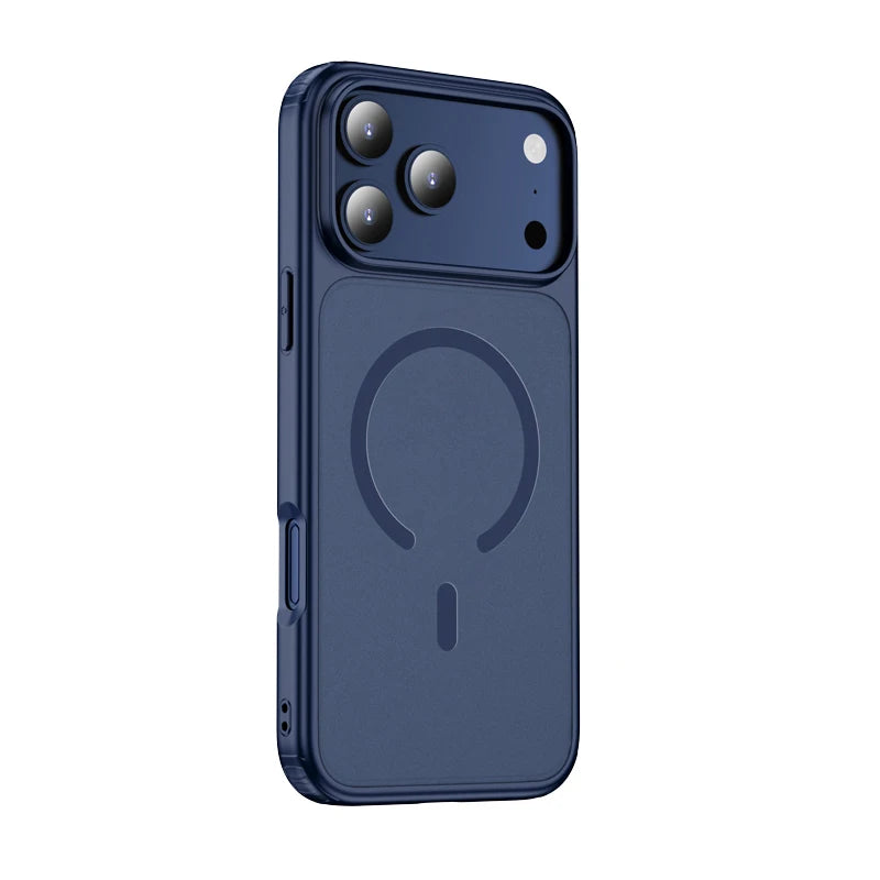 Wlons Magsafe Magnetic Wireless Charging Frosted Shockproof Case for iPhone 17 Pro Max 17 Air Skin Feel Rugged Armor Cover
