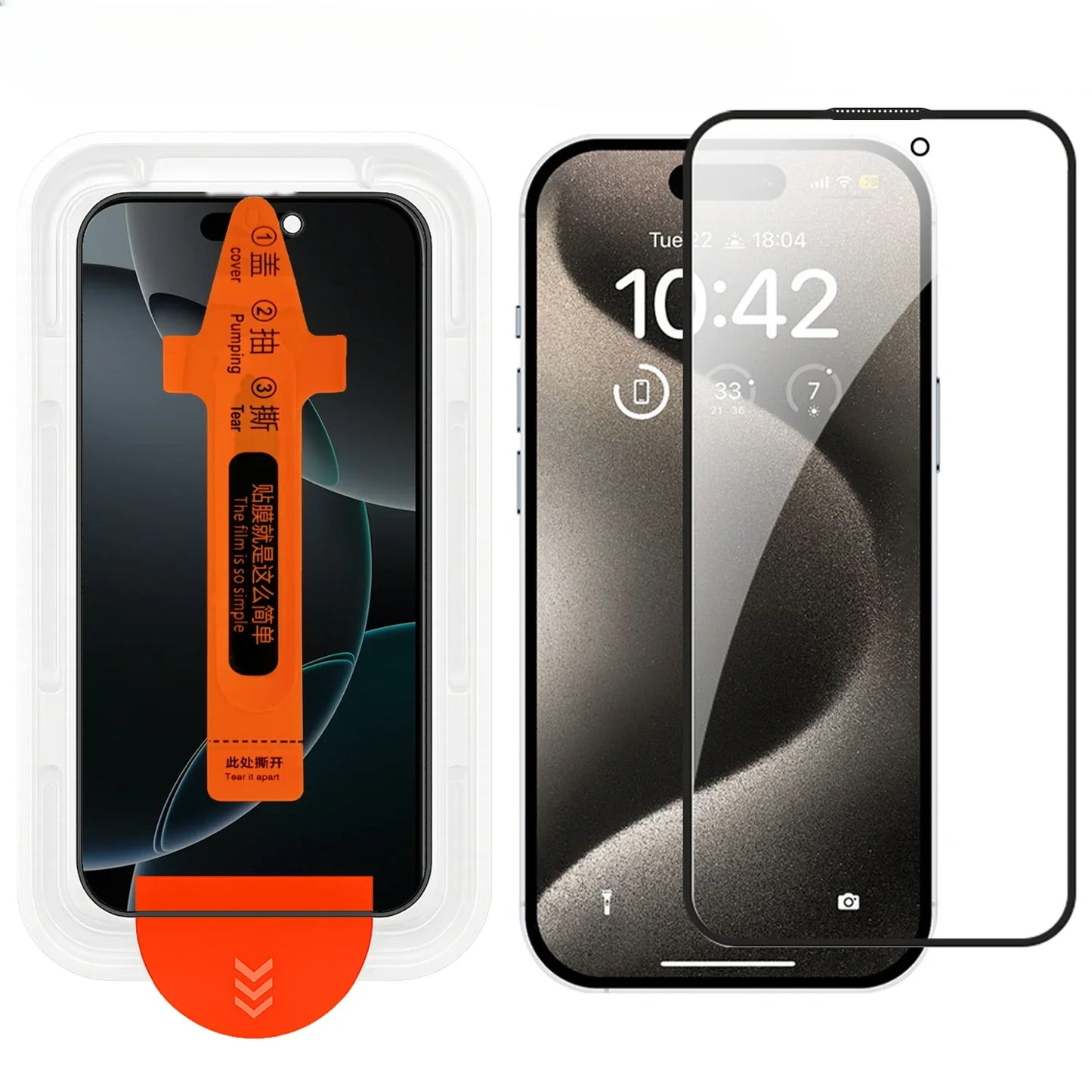 Dust Free Easy Installation Screen Protector For iPhone 17 16 Pro Max/17 Pro/17 Air 16 Plus HD Tempered Glass Anti-scratch Films