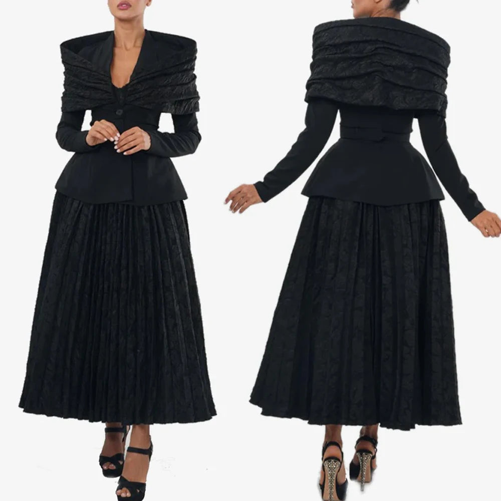 Customized Elegant Pleated Maxi Dress A-Line Evening Dresses Occasion Formal Exquisite High Quality Prom Party Gowns for Women