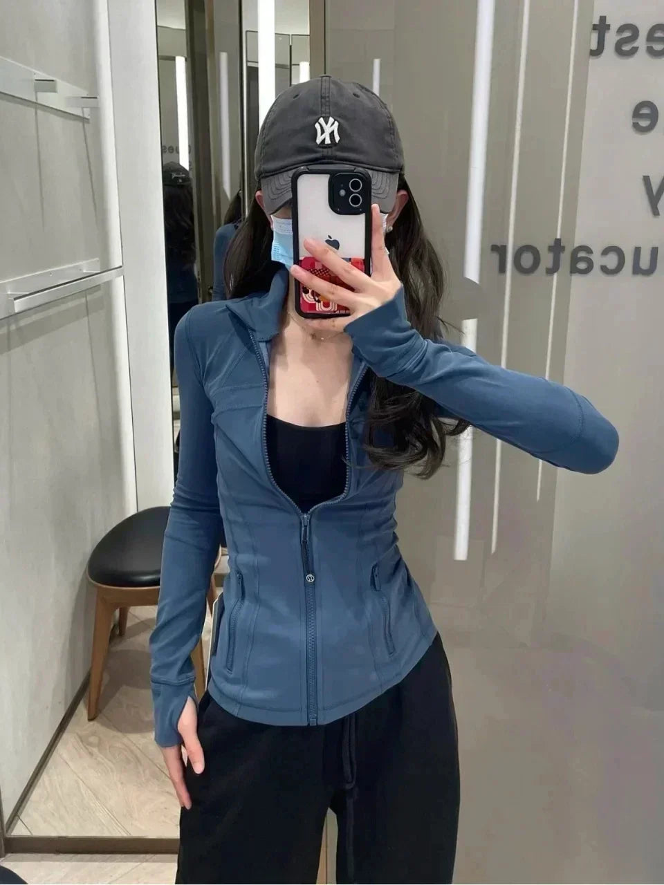 Yoga Clothes Women Define Jacket With Logo Wear Long Sleeve Full Zipper Sports Gym Workout Clothing Slim Fit Dupes Athletic