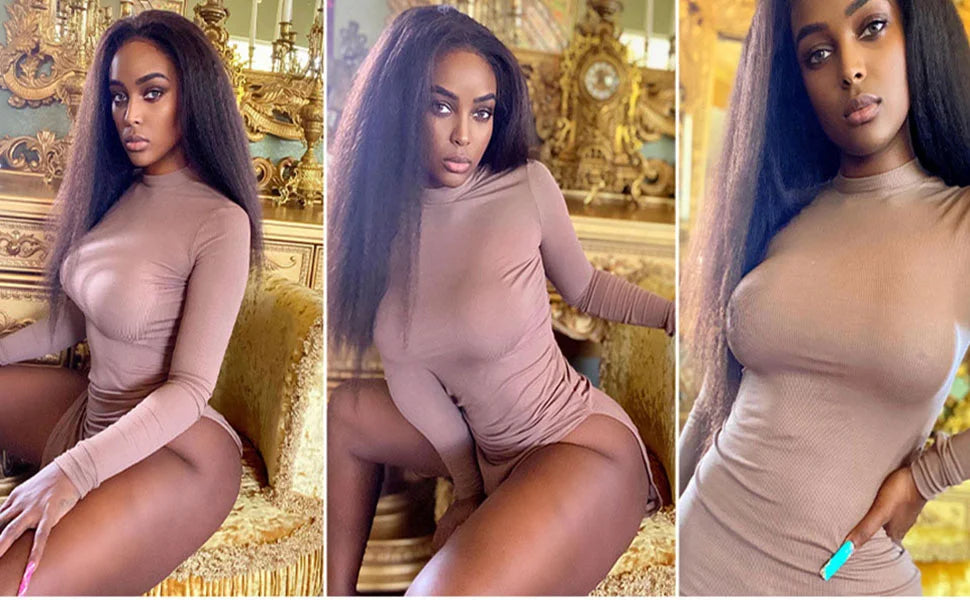 Yaki Straight Human Hair Bundles 100g Per Bundle 100% Human Hair Extensions Sew In Weaves 8-26 Inch Natutral Color 1/3/4 Bundles