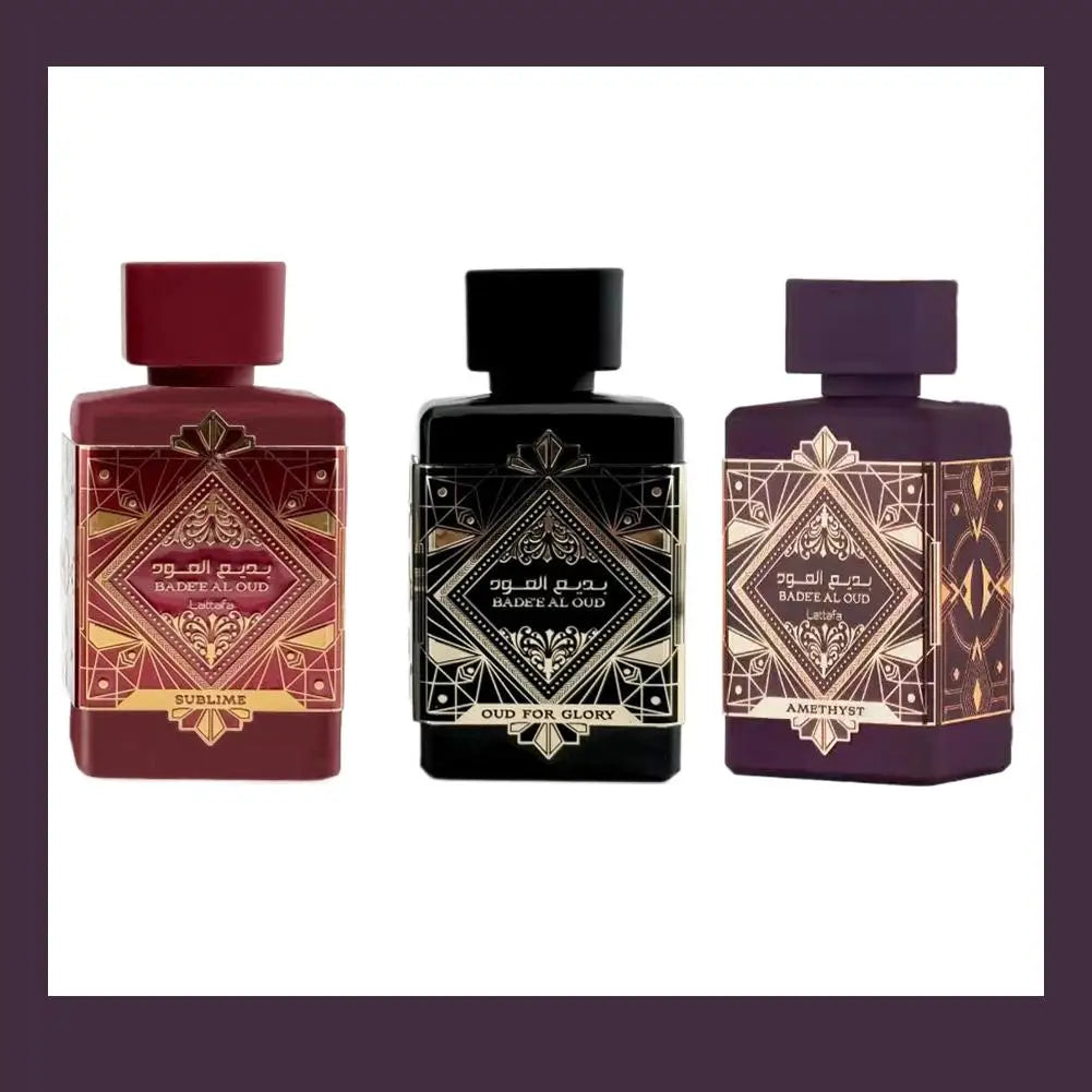 150ml BADE'E AL OUD Lata Fragrance Middle East Perfume 3pcs/Set Arab Long Lasting Fragrance Premium Perfume Dating Eua De Parfum