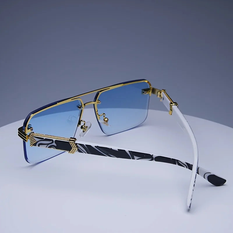 Fashion Rimless Sunglasses Men Women Populare Frameless Sun Glasses Male Female Classic Small Square Summer Traveling Shades