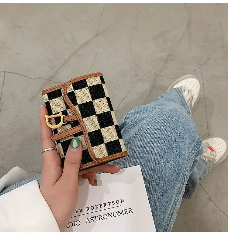 Card Bag Multi-card Position High Value Change Tide Autumn Winter Internet Celebrity Folding Organ Fashion Versatile Short Small