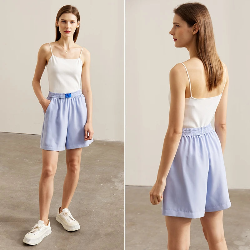 AMII Minimalism Women's blazer Fashion 2024 Summer Blazers Office Lady Elegant Chic Female shorts Separately Sale 72311003