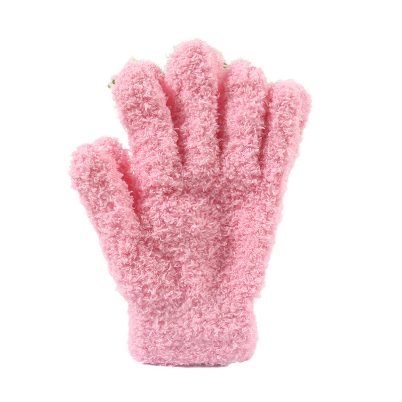 Women Thicken Coral Fleece Winter Gloves Autumn Warm Thick Touch Screen  Full Finger Guantes Female Outdoor Snow Skiing Mittens