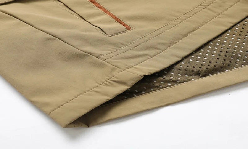 Spring Autumn New Men Windproof Casual Jacket Coat Detachable Hat Jacket Men Multi-Pocket Waterproof Military Jacket Male M-5XL