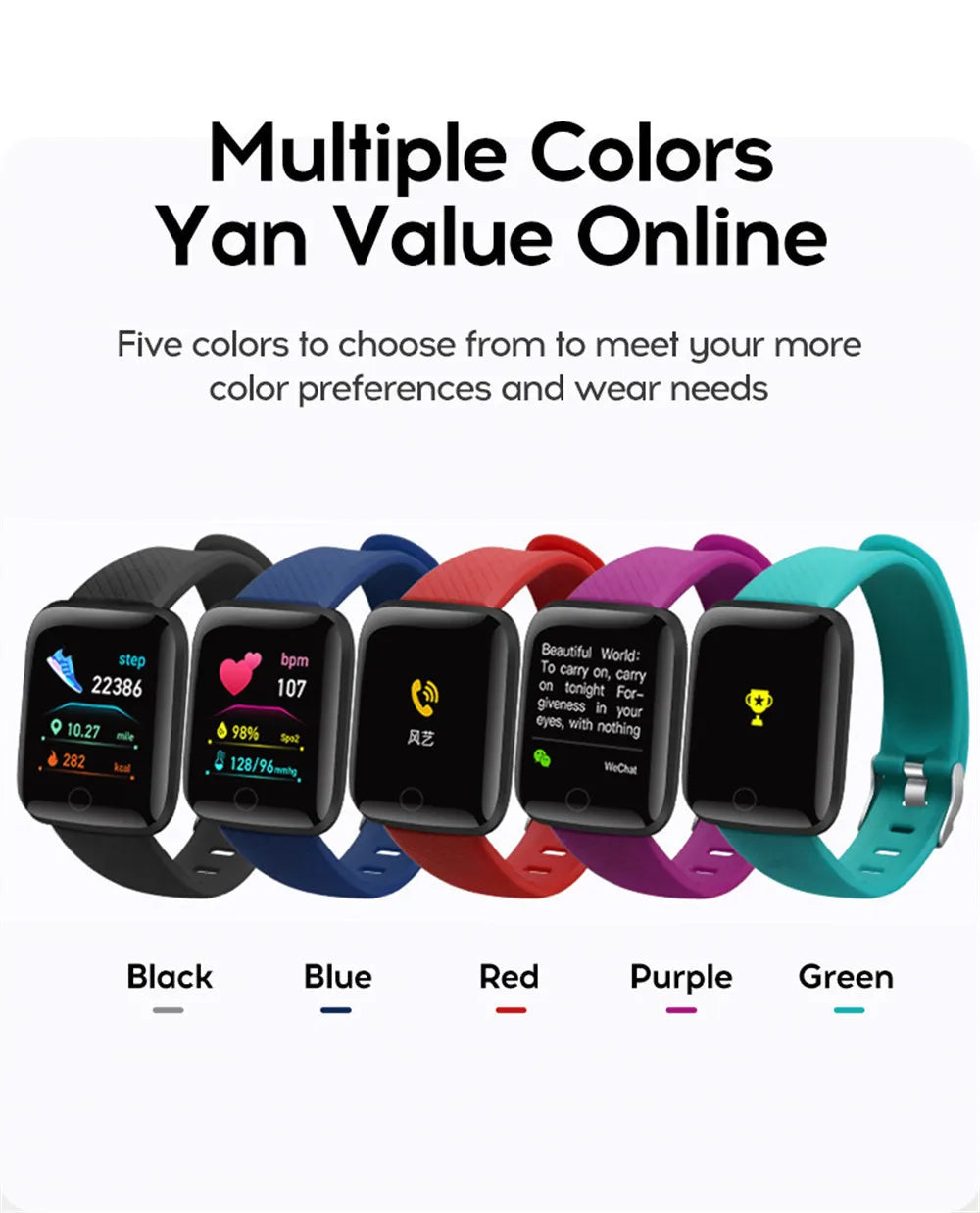 2024 New For Multifunction Smart Watch Kid Men Woman Message Remind Music Control Sport Step Calories 116 Smartwatch Alarm Clock