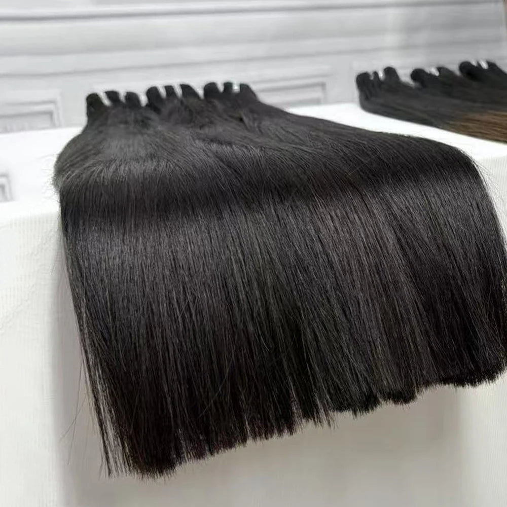 Bone Straight Bundles 16A Grade Double Drawn Vietnamese Human Hair Extensions Full Thick End Top Quality 100g/Bundle