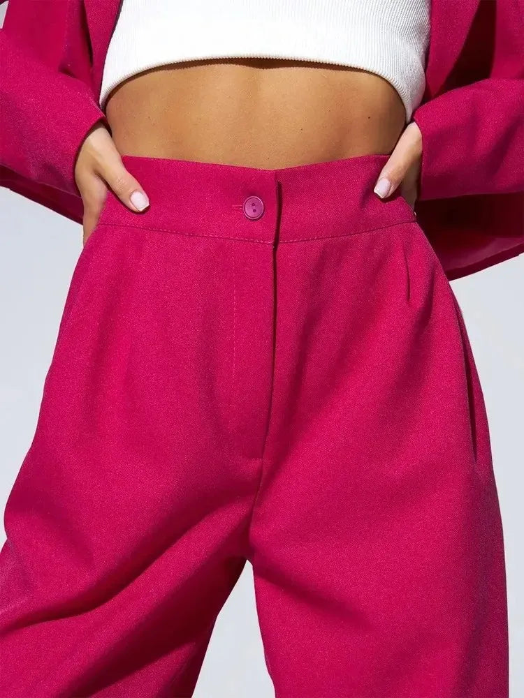 Women's Clothing 2025 Autumn New Fashion Casual Short Small Suit Slim Fit Trousers Women's Suit Костюм Женский Летний