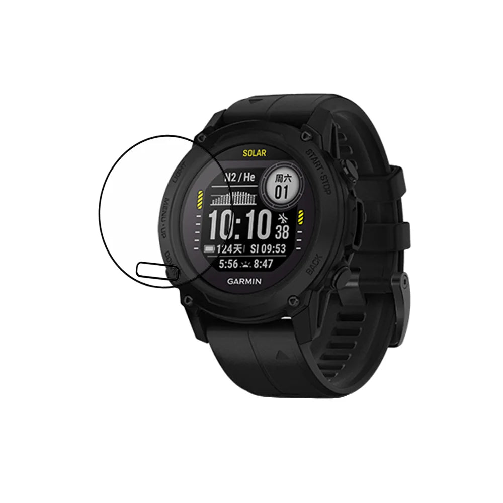 2pcs Screen Protector for Garmin Descent G1 G1 Solar PMMA High Hardness HD Screen Full Cover Protective Film