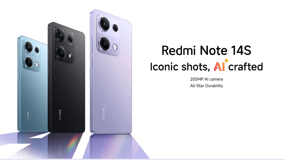Global Version Xiaomi Redmi Note 14S MediaTek Helio G99 Ultra 200MP Al Camera System 6.67" AMOLED 120Hz Display 5000mAh