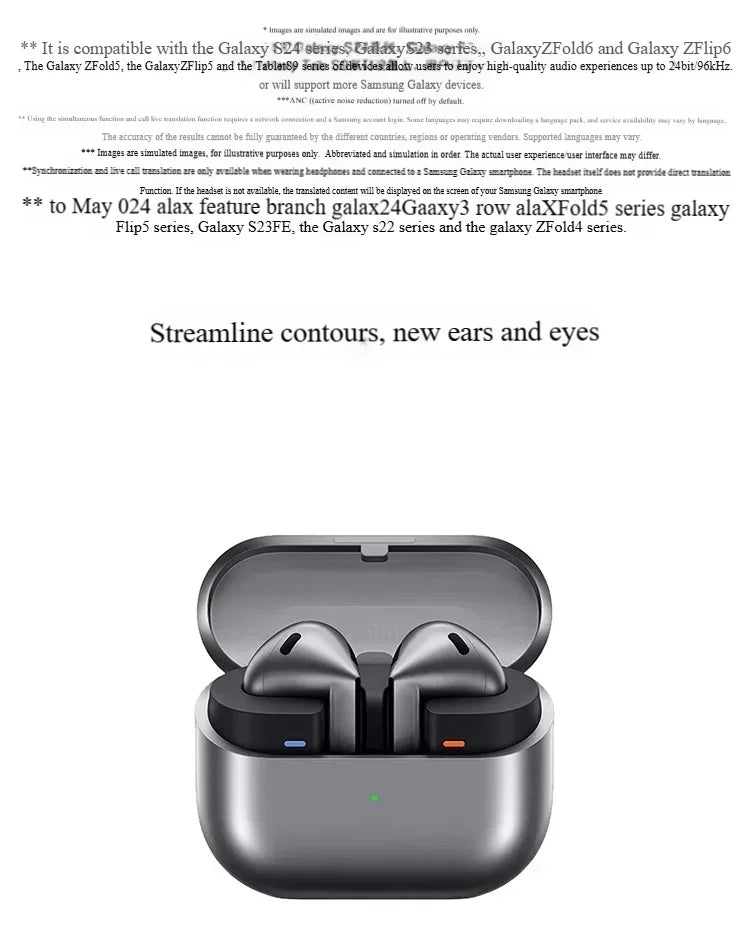 2025 Galaxy Buds3 Pro Wireless Earbuds, Hybrid ANC in-Ear Headphones, 25H Playtime, Hi-Fi Sound for Gym/Running