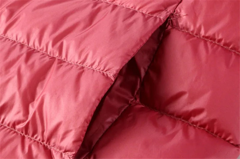 Autumn Winter Women Ultra Light Thin Duck Down Vest Sleeveless O-Neck Zipper Waistcoat Windproof Puffer Female Quilted Jackets